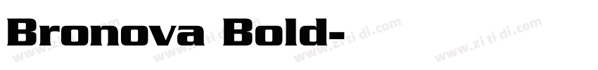 Bronova Bold字体转换